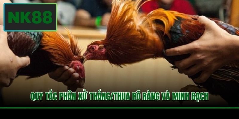 Quy tắc phân xử thắng/thua rõ ràng và minh bạch